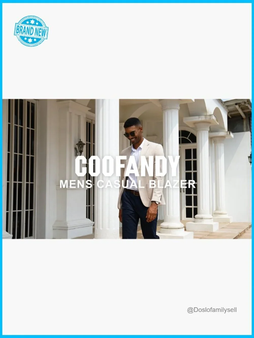 Slim Fit Knit Blazer Casual Sport Coat Stretch Lightweight Two Button Jacket